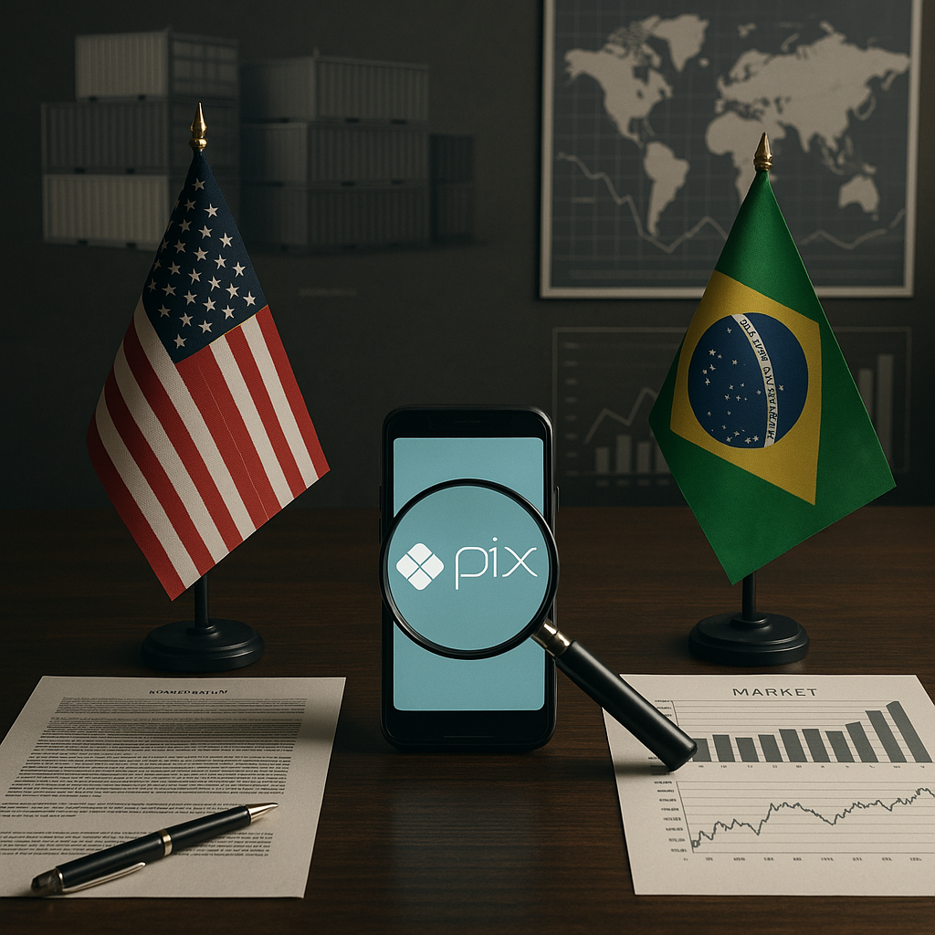 EUA acusam Brasil de práticas desleais em pagamentos eletrônicos, citando o Pix como exemplo