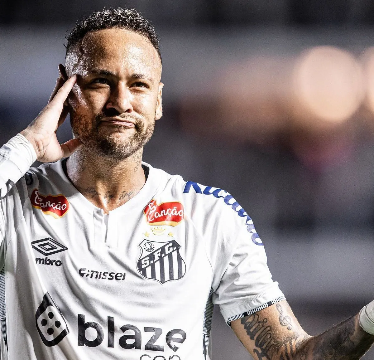 Neymar alcança marca histórica com 700 participações em gols na vitória do Santos sobre o Flamengo Foto: Reprodução