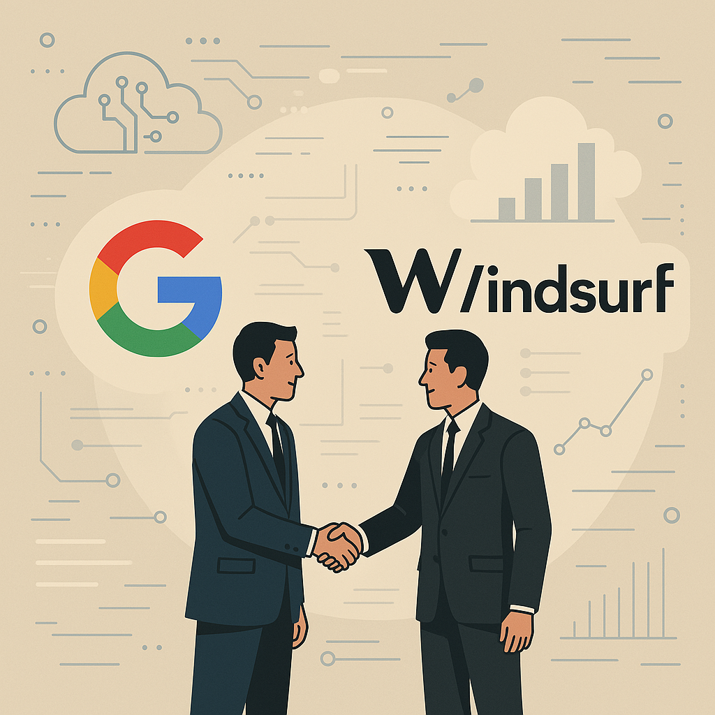Google contrata executivos da Windsurf por US$2,4 bilhões após tentativa de compra da OpenAI Google contrata executivos da Windsurf por US$2,4 bilhões após tentativa de compra da OpenAI