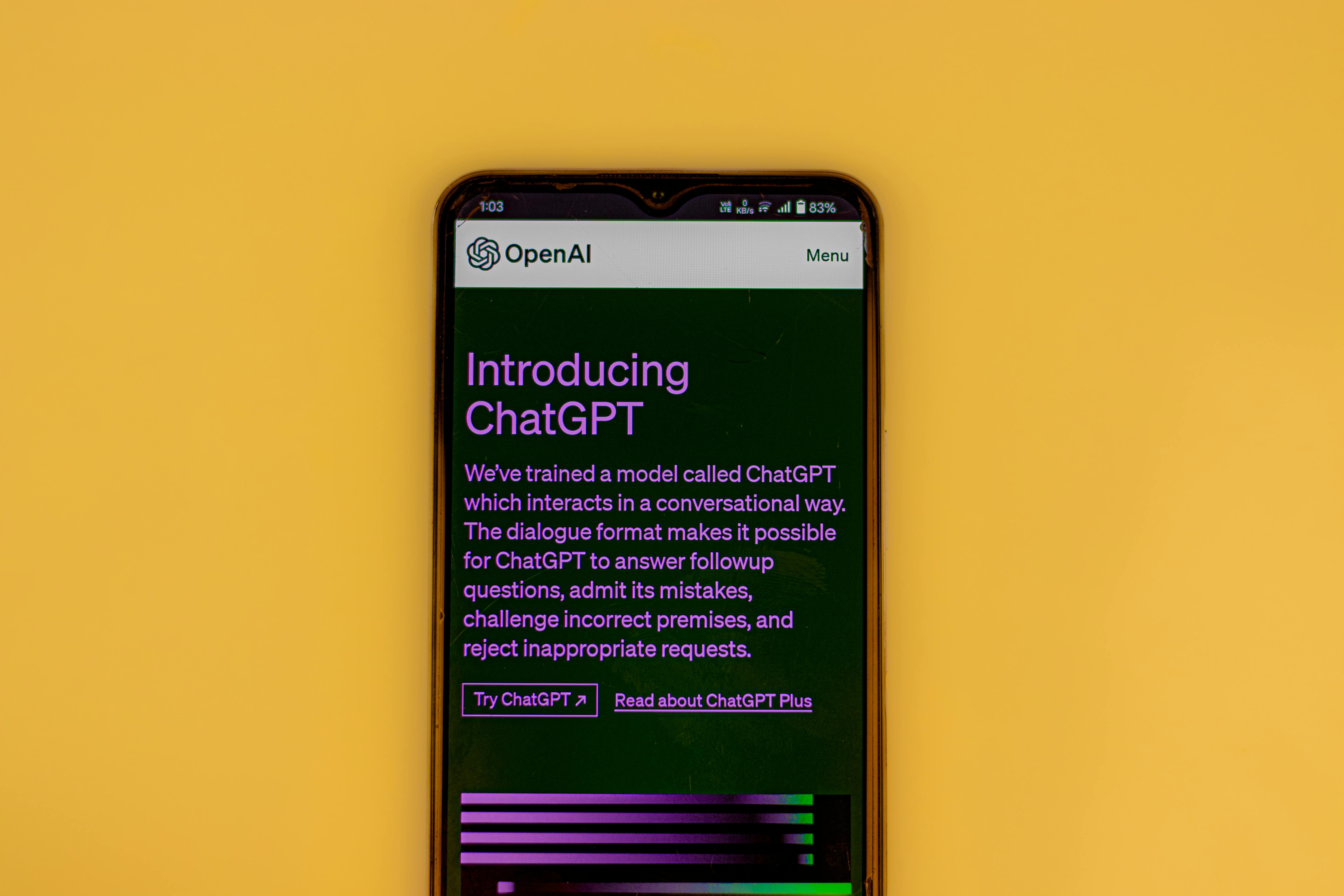 ChatGPT foi o primeiro a introduzir o recurso de pesquisa - Foto: Reprodução/Pexels